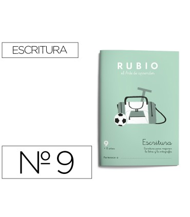 Cuaderno rubio caligrafia nº 9